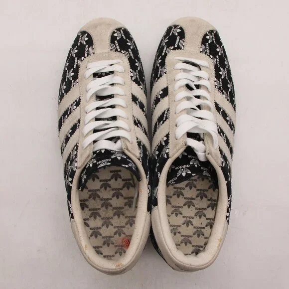 Vintage Adidas Rekord TrefMen’s 6.5 Women 7.5 Black White Athletic Sneakers